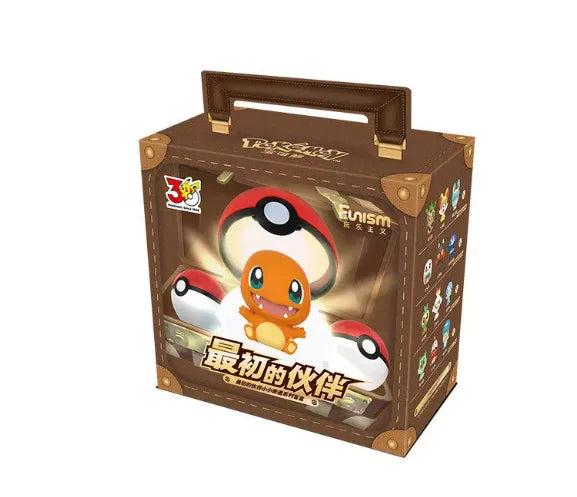 Caja sorpresa Pokémon First Partner de Funism, una caja cerrada con figura aleatoria
