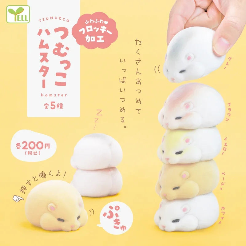 Hámsters apilables Tsumukko · gachapon coleccionable