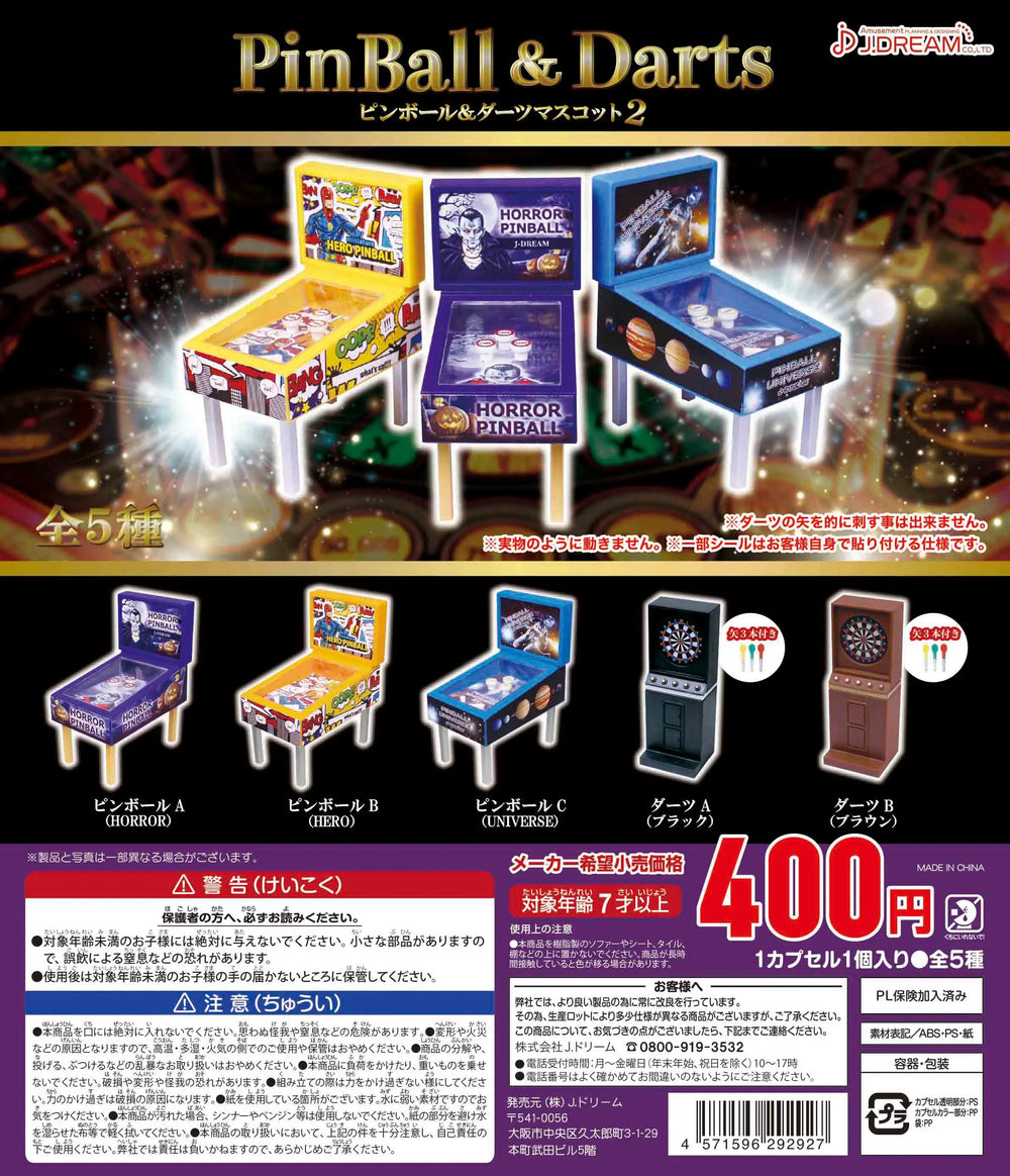 Pinball y dianas de bolsillo (J.Dream) · gachapon coleccionable