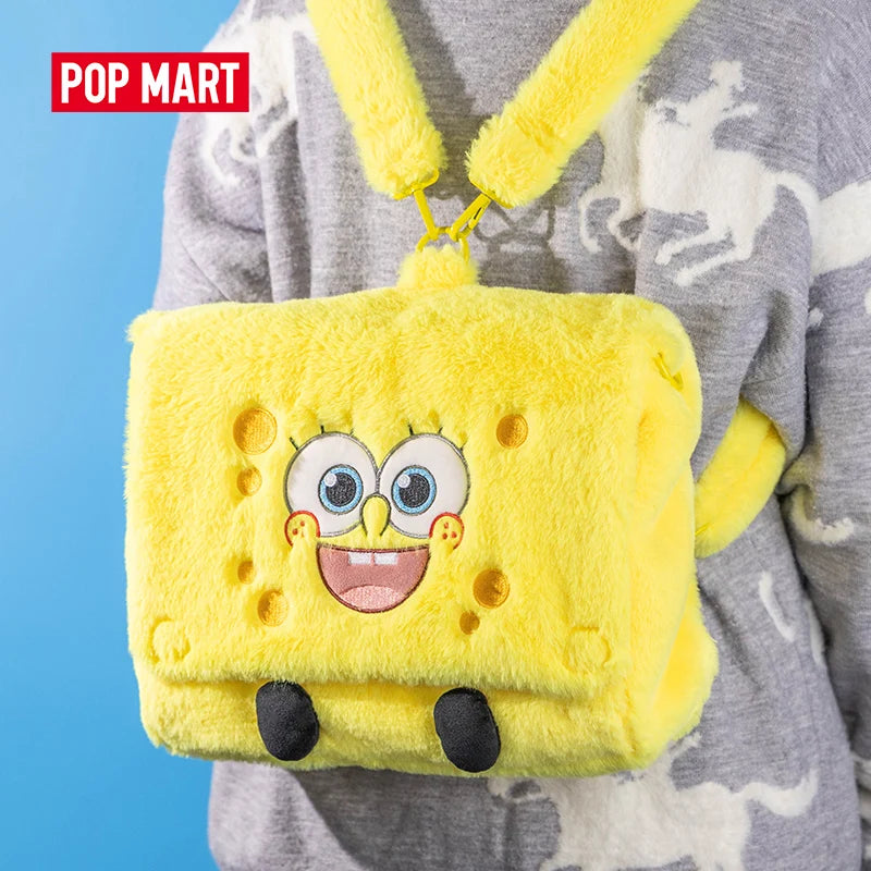 POP MART × Bob Esponja · Mochila · gachapon coleccionable