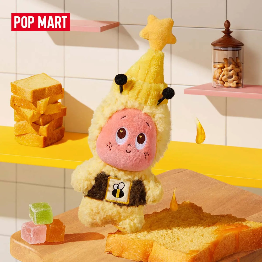 POP MART MOON GELATO · Colgante de peluche (miel) · gachapon coleccionable