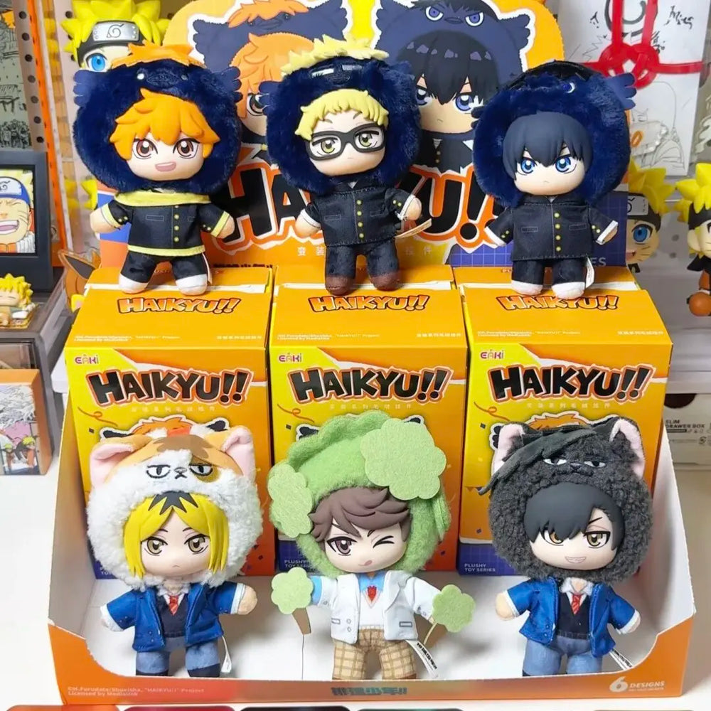 Figuras peluche de Haikyuu · gachapon coleccionable
