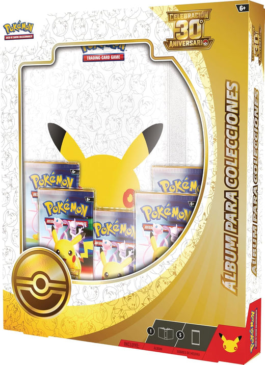 Pokémon Celebración 30.º Aniversario: Álbum + 5 Sobres de Mejora