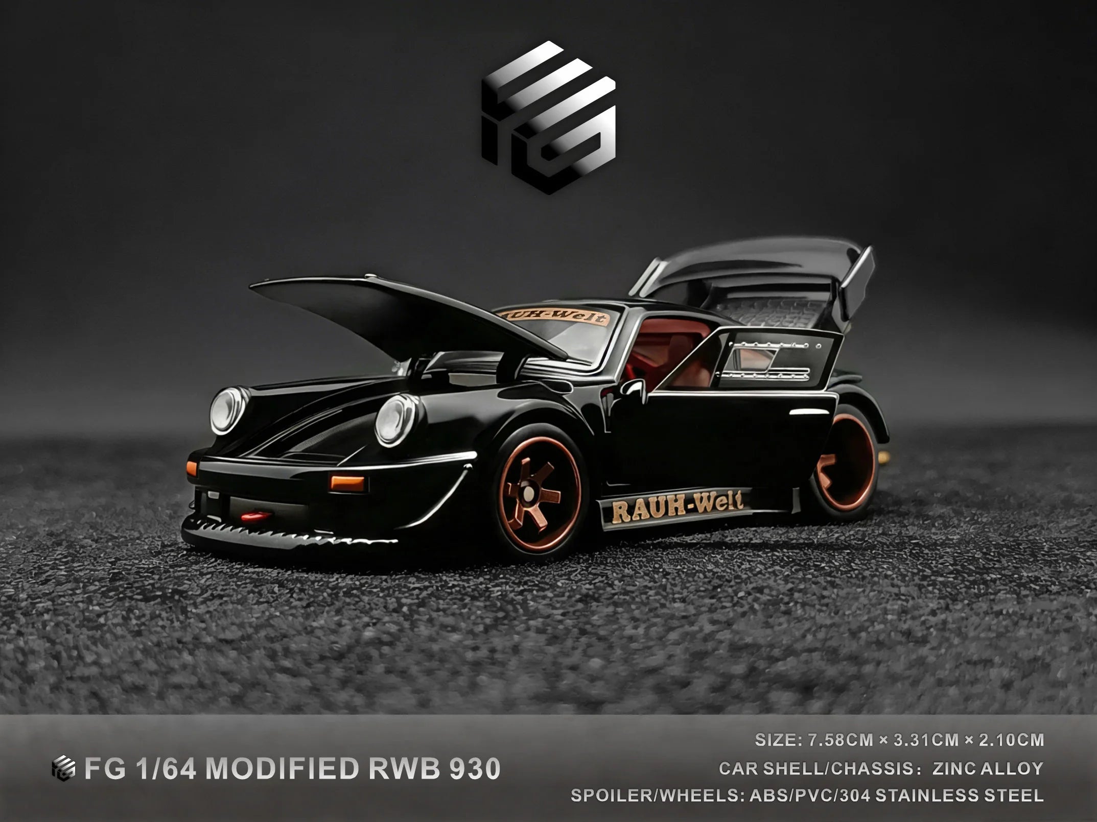 RWB930 — coche JDM a escala 1:64