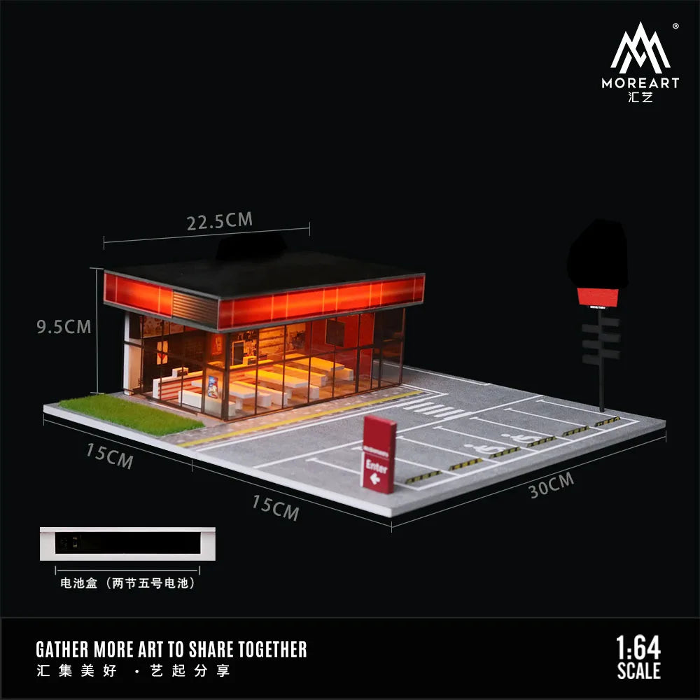 Tiendas japonesas con parking — coche JDM a escala 1:64 (foto 3)