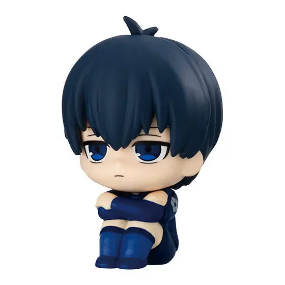 Figura gachapón de Blue Lock con personaje sentado, coleccionable kawaii de estilo japonés — Don Gachapón
