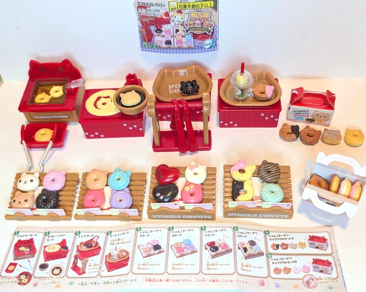 Donuts Nyanko — la tienda gatuna (Tarlin) — gachapon japonés, foto 3