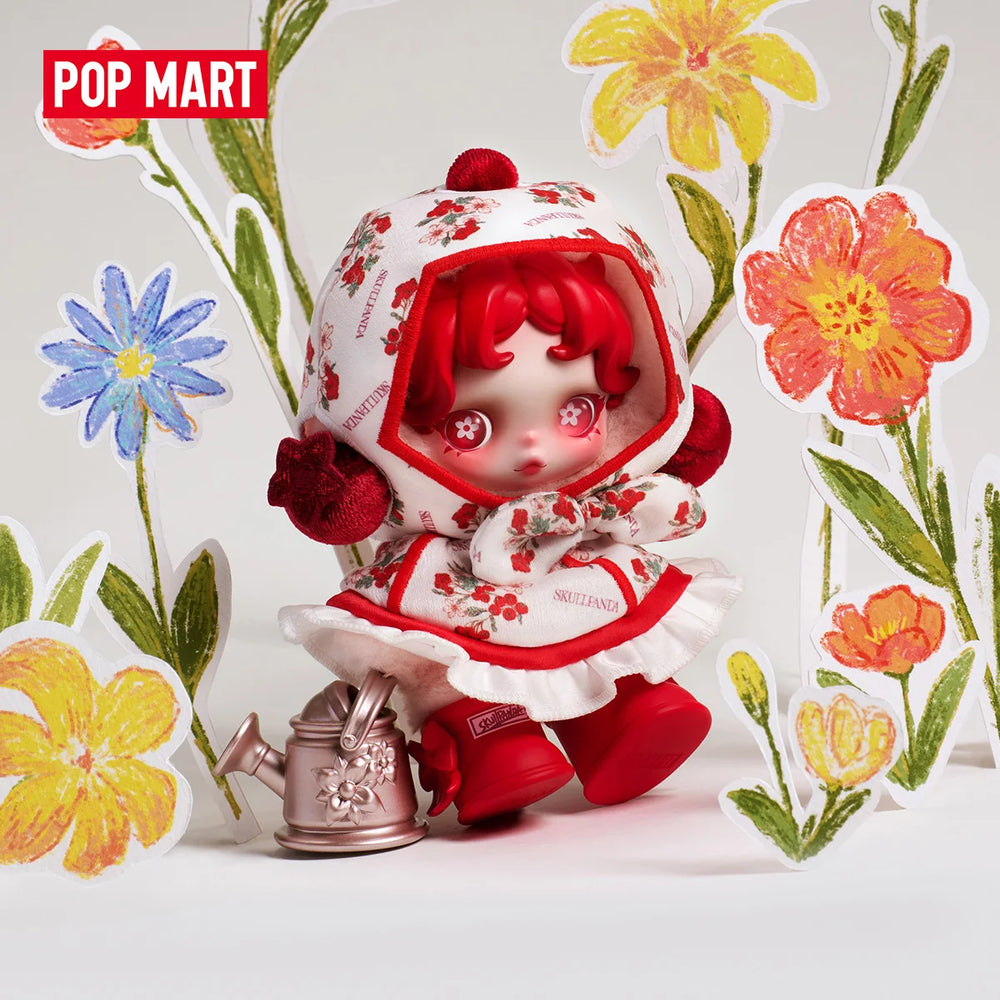POP MART SKULLPANDA · Amid Flowers (peluche) · gachapon coleccionable