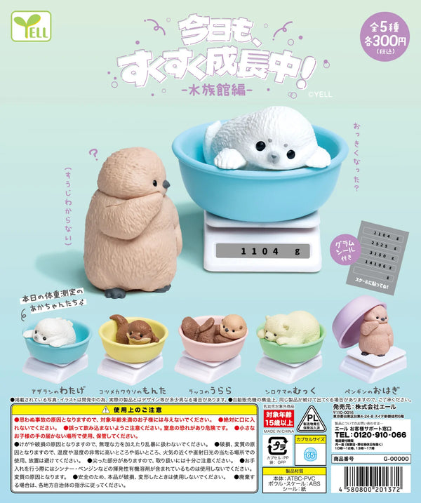 Animales del zoo pesándose · gachapon coleccionable