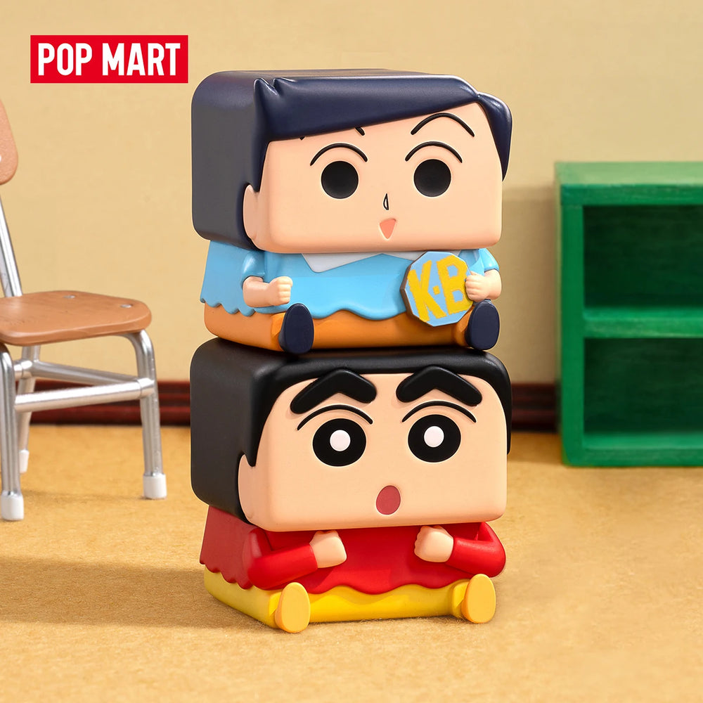 POP MART Crayon Shin-chan · POP CUBE-1 · gachapon coleccionable