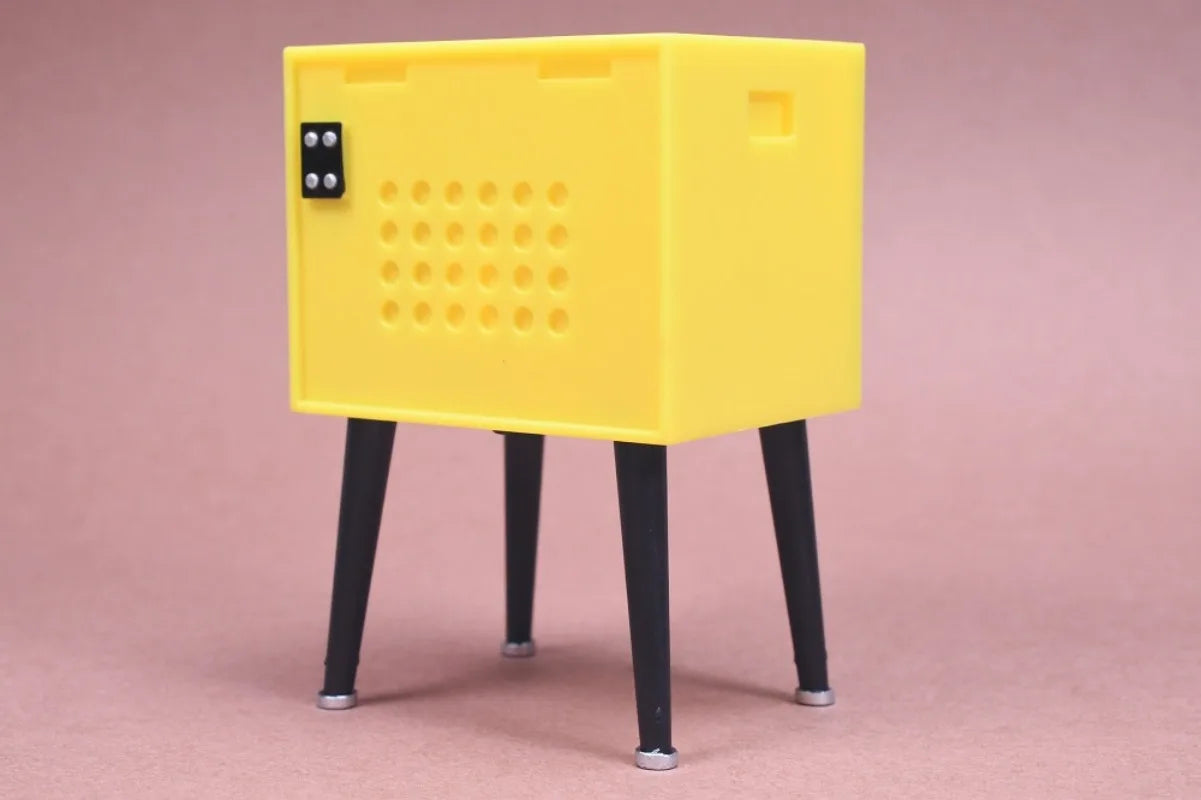 Tele retro patilarga con luz (J.Dream) — gachapon japonés, foto 3