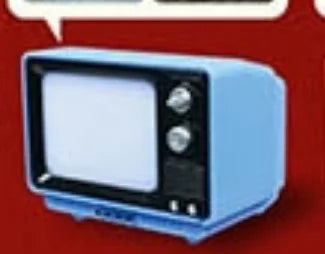 Tele retro patilarga con luz (J.Dream) — gachapon japonés, foto 9