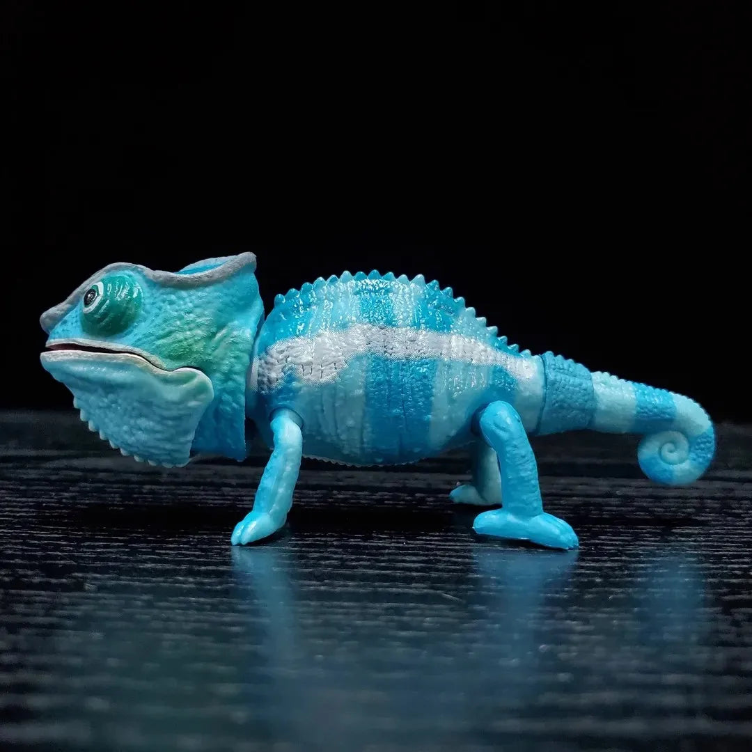 Enciclopedia de reptiles — camaleones y lagartos — gachapon japonés, foto 4