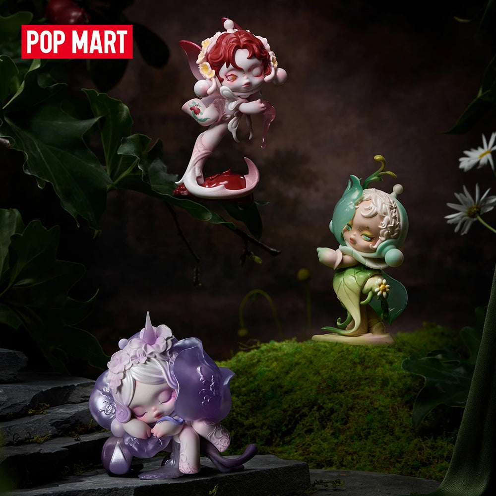 POP MART SKULLPANDA · Petals in Four Acts · gachapon coleccionable