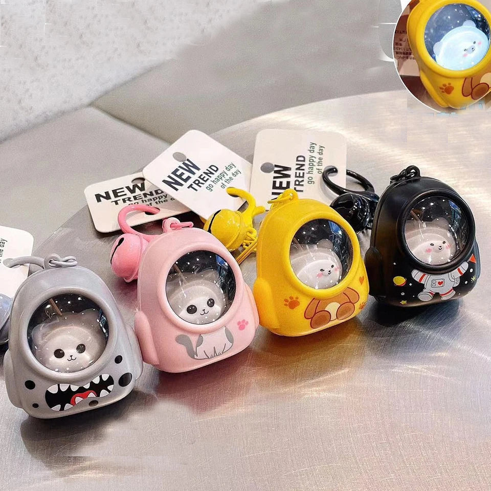 Llavero kawaii gatito astronauta con luz — foto 2