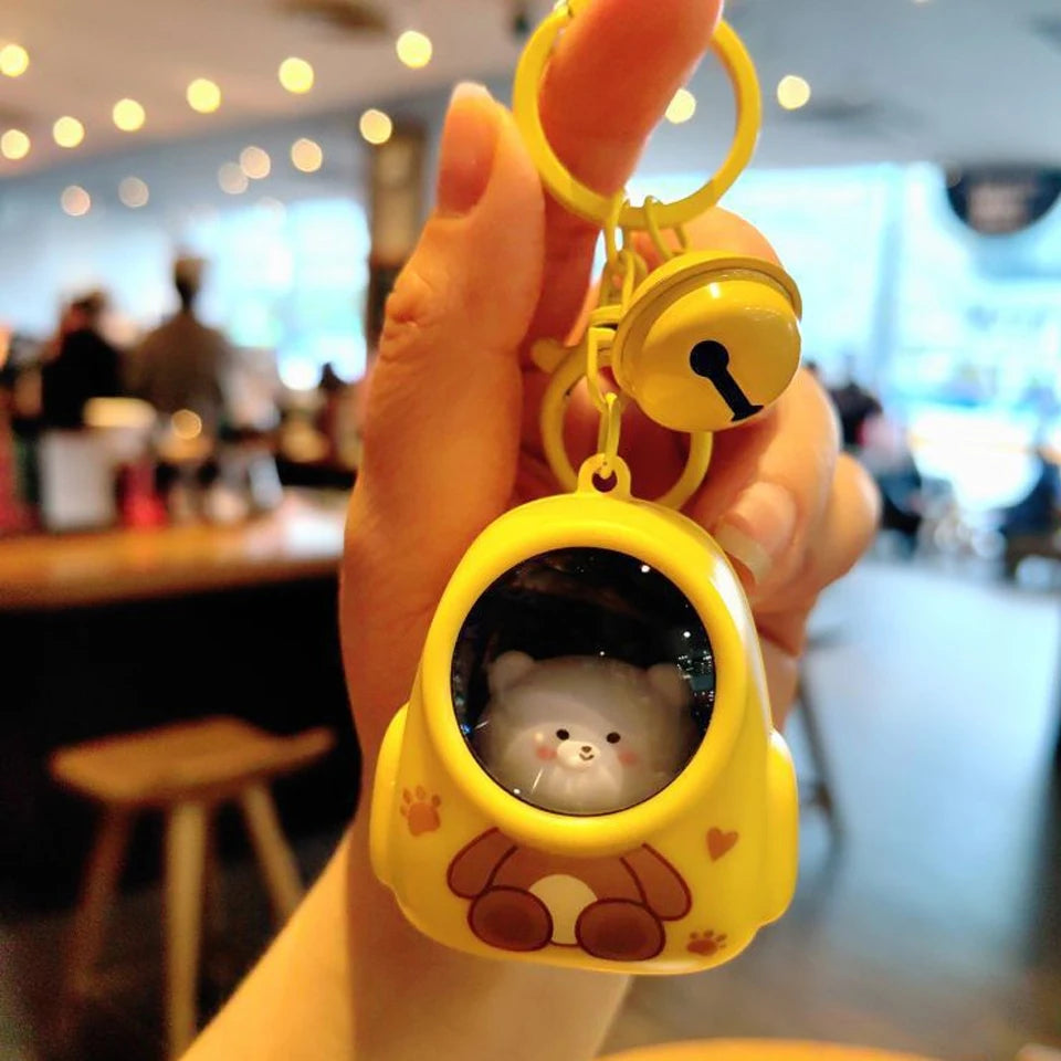Llavero kawaii gatito astronauta con luz — foto 11
