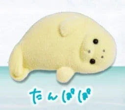Figuras gachapón de focas kawaii suaves en varios colores, coleccionables de estilo japonés — Don Gachapón