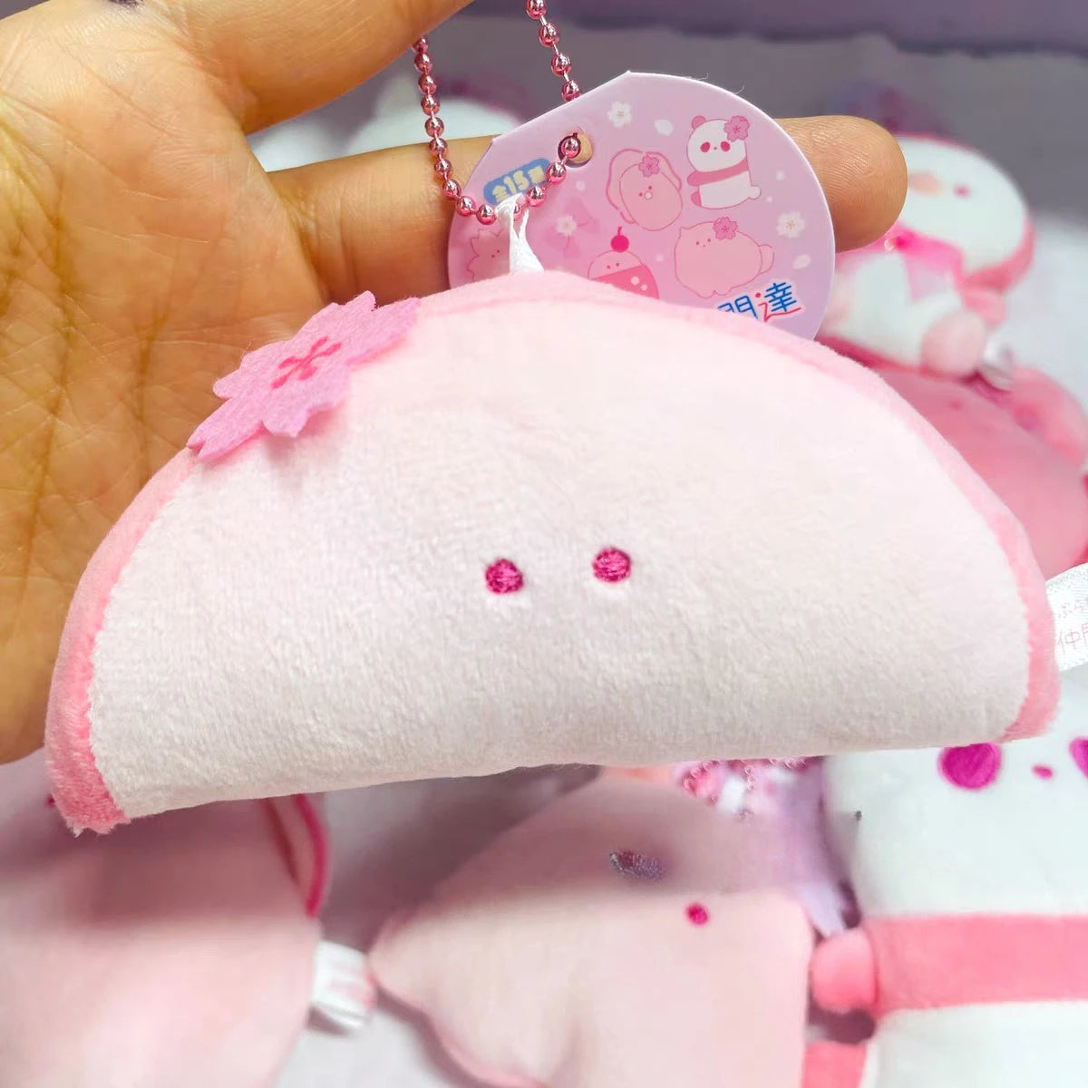 Peluche de ojos redondos 9cm (Yell) — gachapon japonés, foto 3