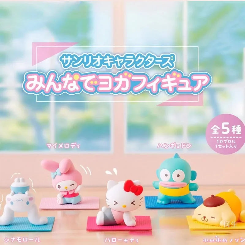 Hello Kitty y sus amigos · gachapon coleccionable