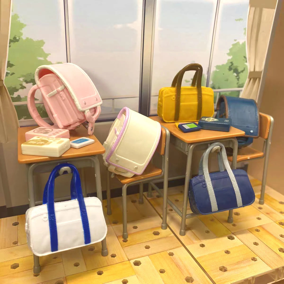 Randoseru — mochilas japonesas mini (Tarlin) — gachapon japonés, foto 2