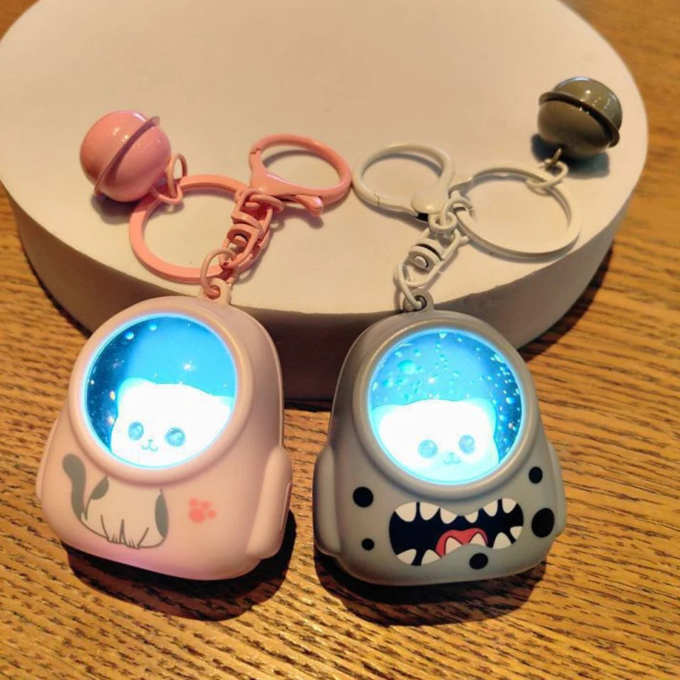 Llavero kawaii gatito astronauta con luz — foto 1