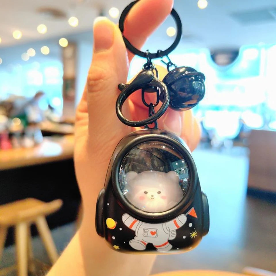 Llavero kawaii gatito astronauta con luz — foto 5