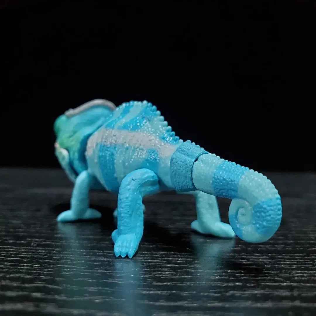 Enciclopedia de reptiles — camaleones y lagartos — gachapon japonés, foto 3