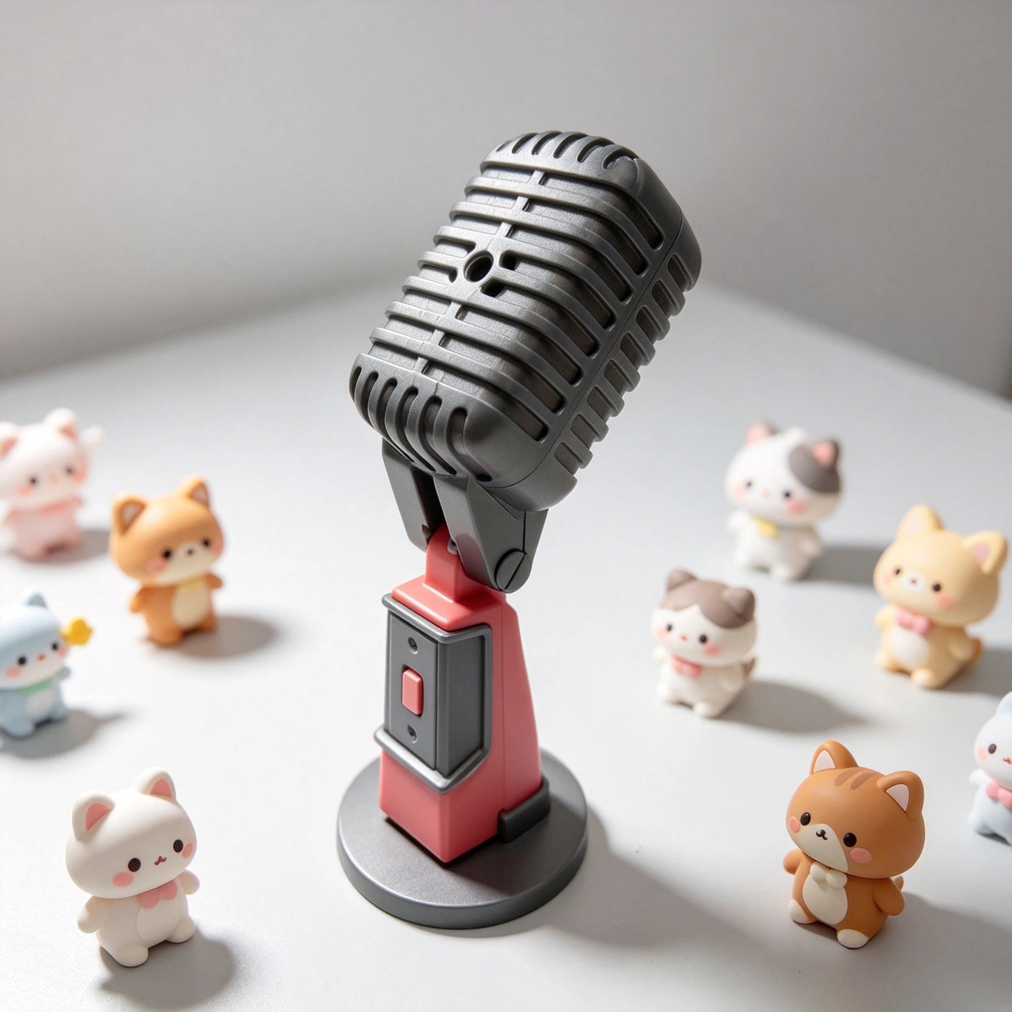 Mini micrófonos con altavoz (Yell) — gachapon japonés, foto 2