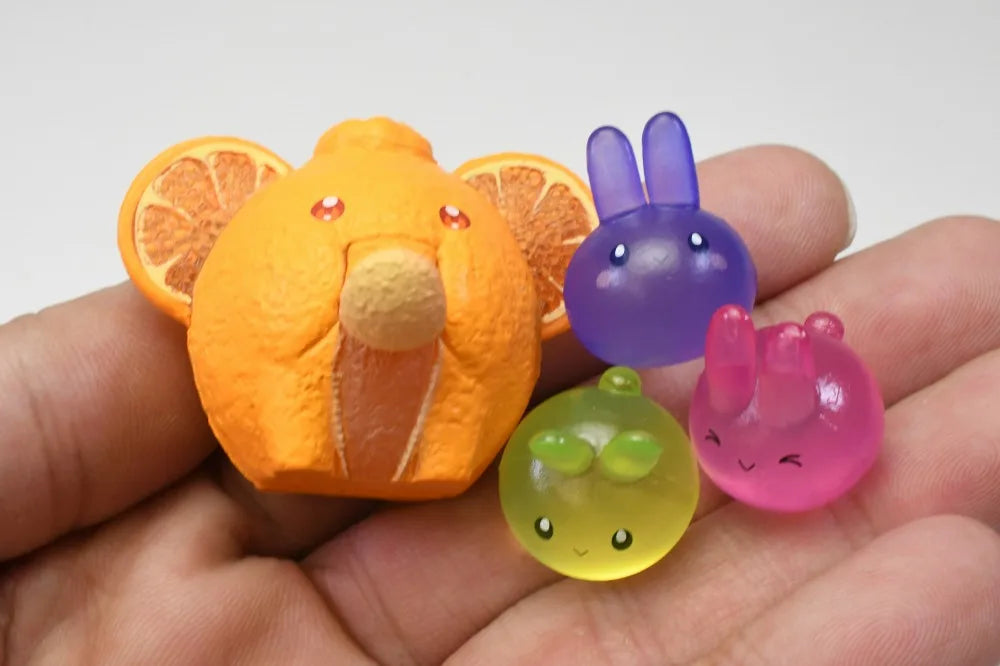 Animales fruteros sobre piedras (Stasto) — gachapon japonés, foto 4