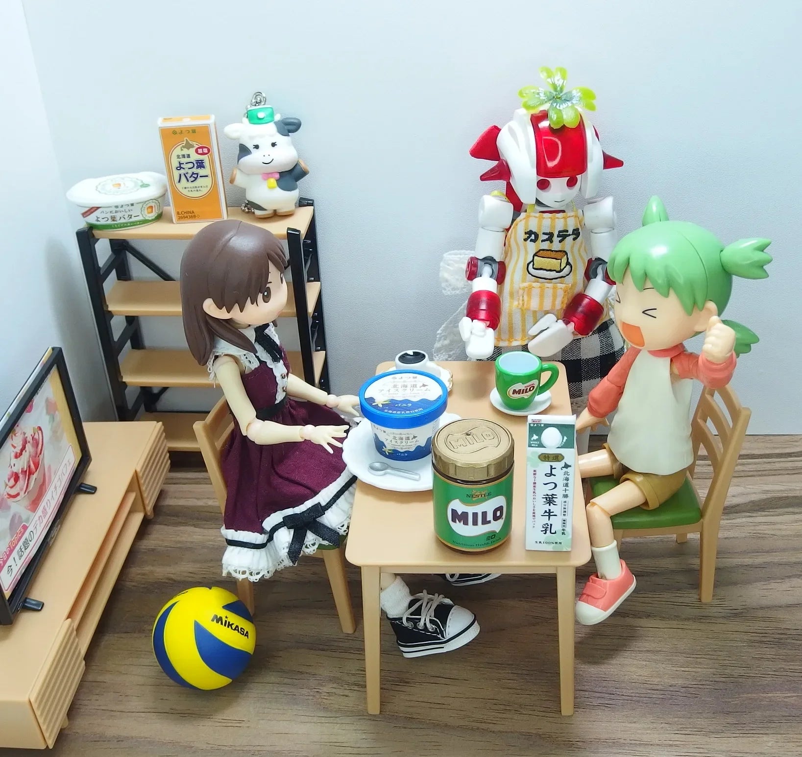 Botellitas de leche Yotsuba — gachapon japonés, foto 4