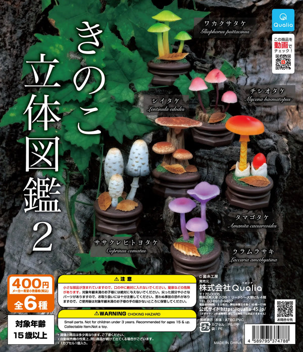 Enciclopedia de setas 3D (Qualia) · gachapon coleccionable