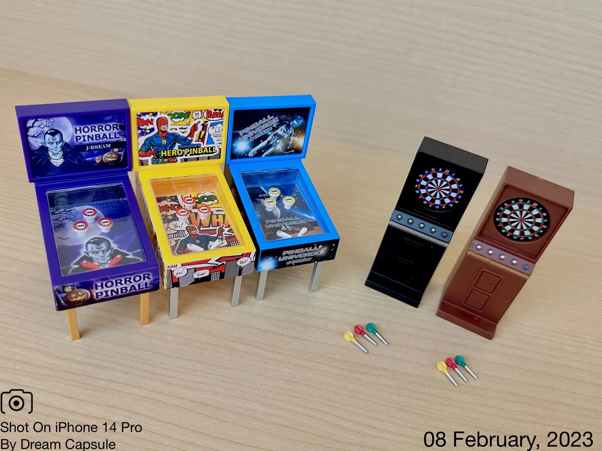 Pinball y dianas de bolsillo (J.Dream) — gachapon japonés, foto 2