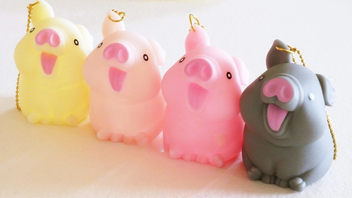 Cerditos gordos y suaves — gachapon japonés, foto 3