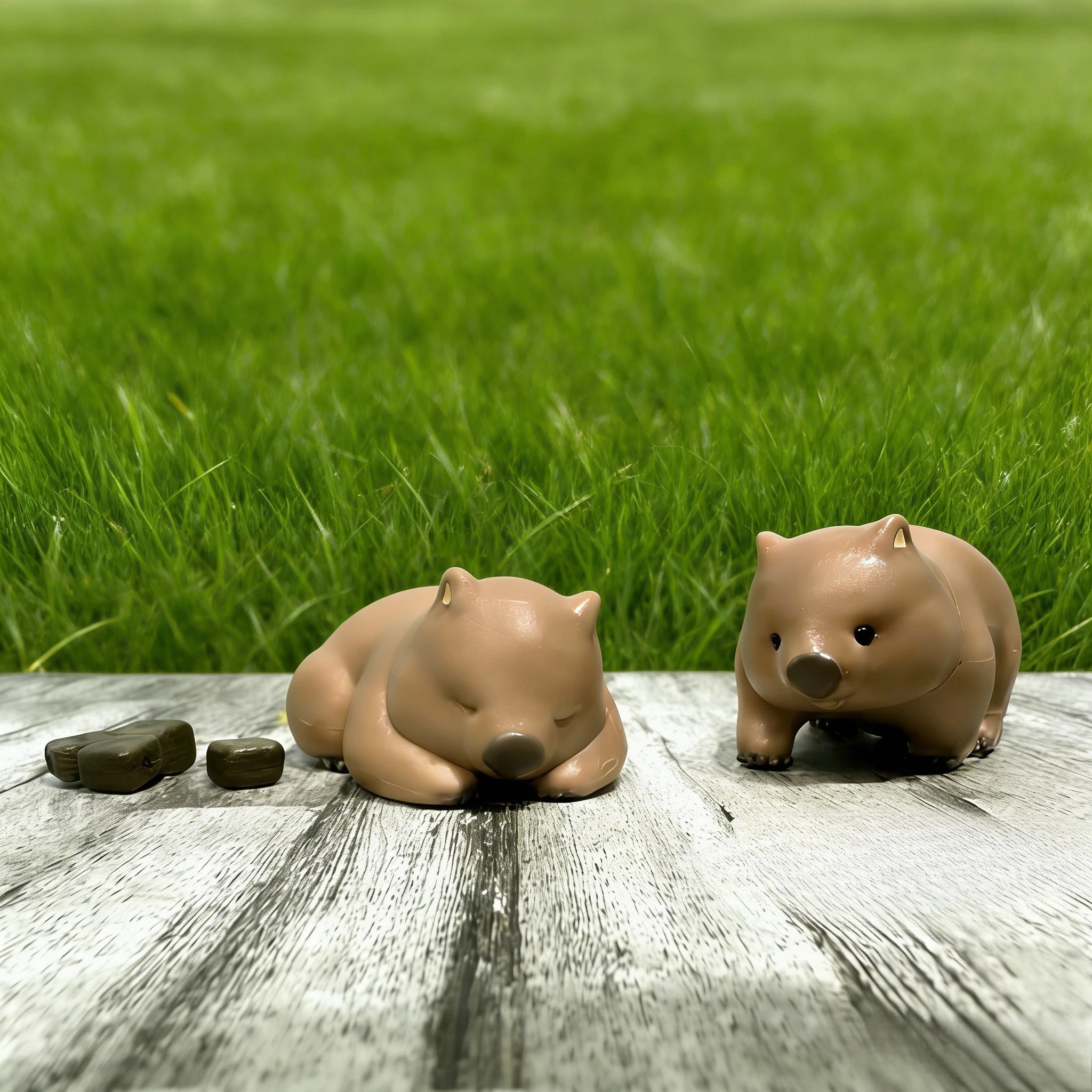 Wombats paticortos (Tarlin) — gachapon japonés, foto 3