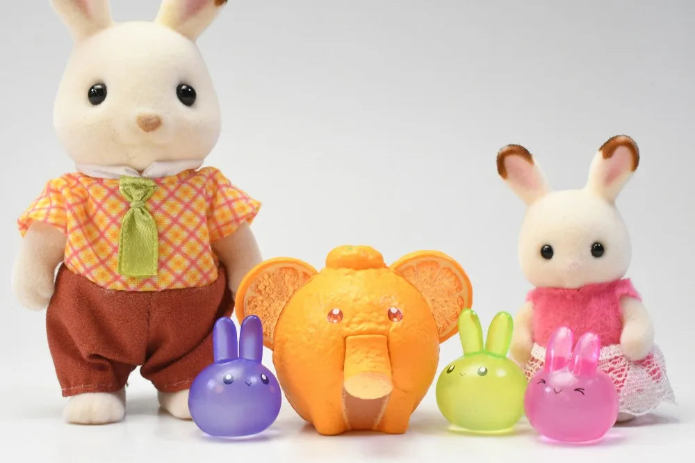Animales fruteros sobre piedras (Stasto) — gachapon japonés, foto 5