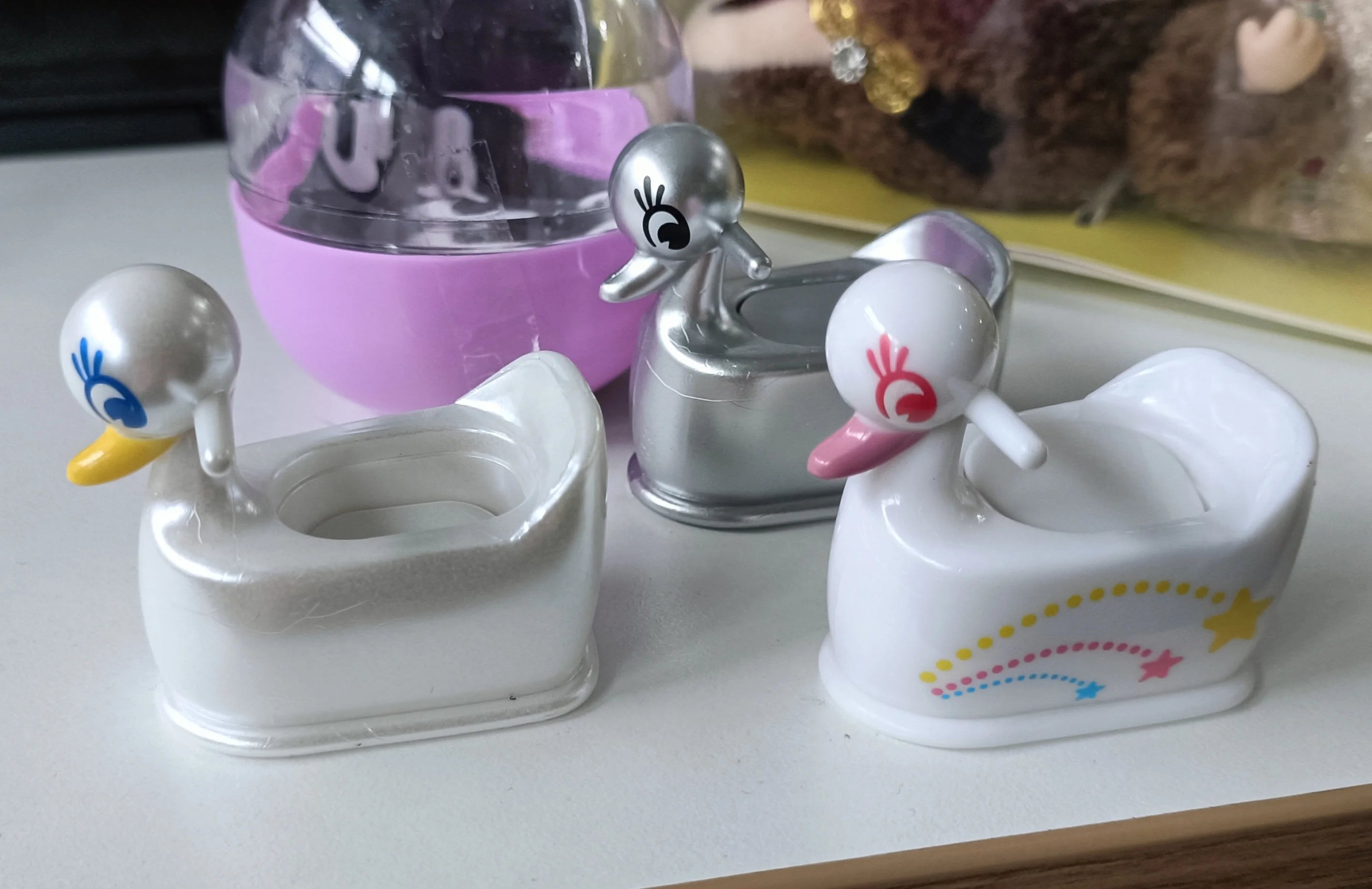 Cisnes y patos 1/12 para muñecas (J.Dream) — gachapon japonés, foto 3