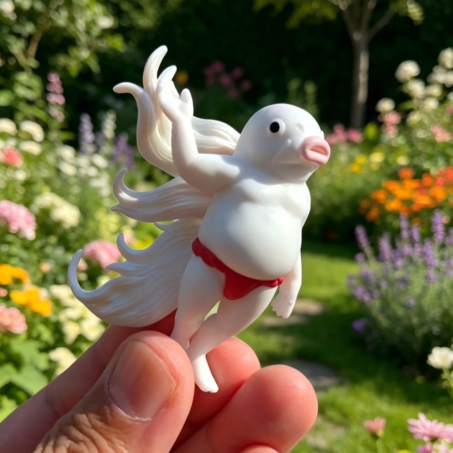 Axolote kung-fu (Yell) — gachapon japonés, foto 4