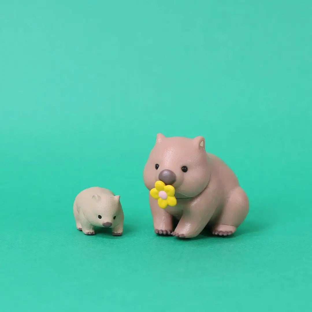 Wombats paticortos (Tarlin) — gachapon japonés, foto 2