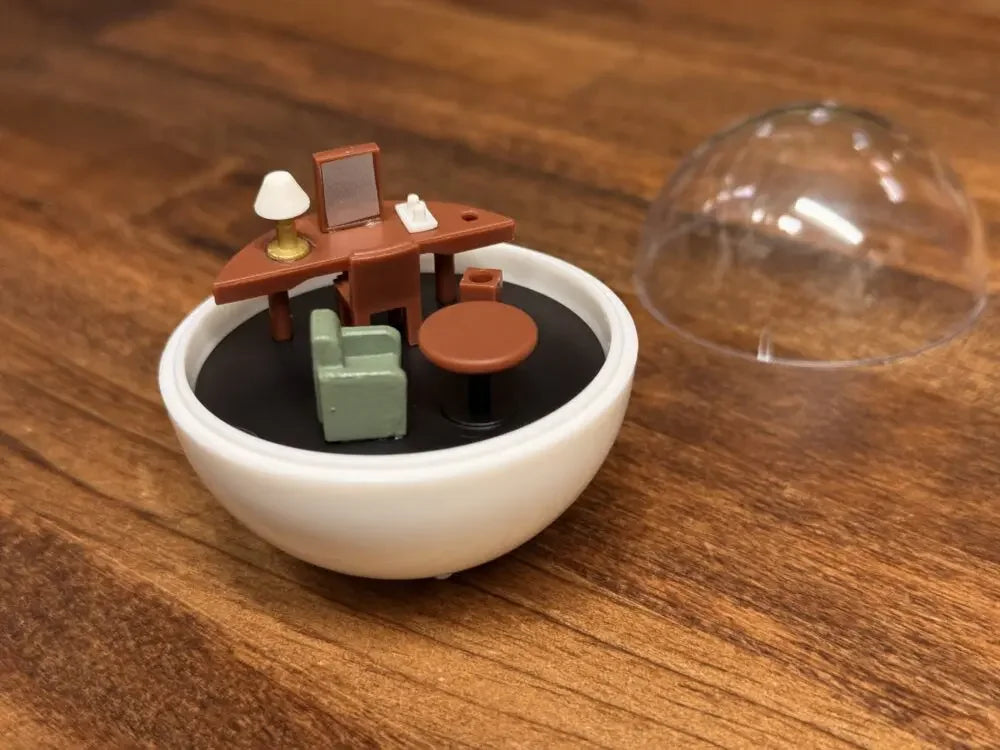 Tocadiscos en miniatura (Tarlin) — gachapon japonés, foto 4