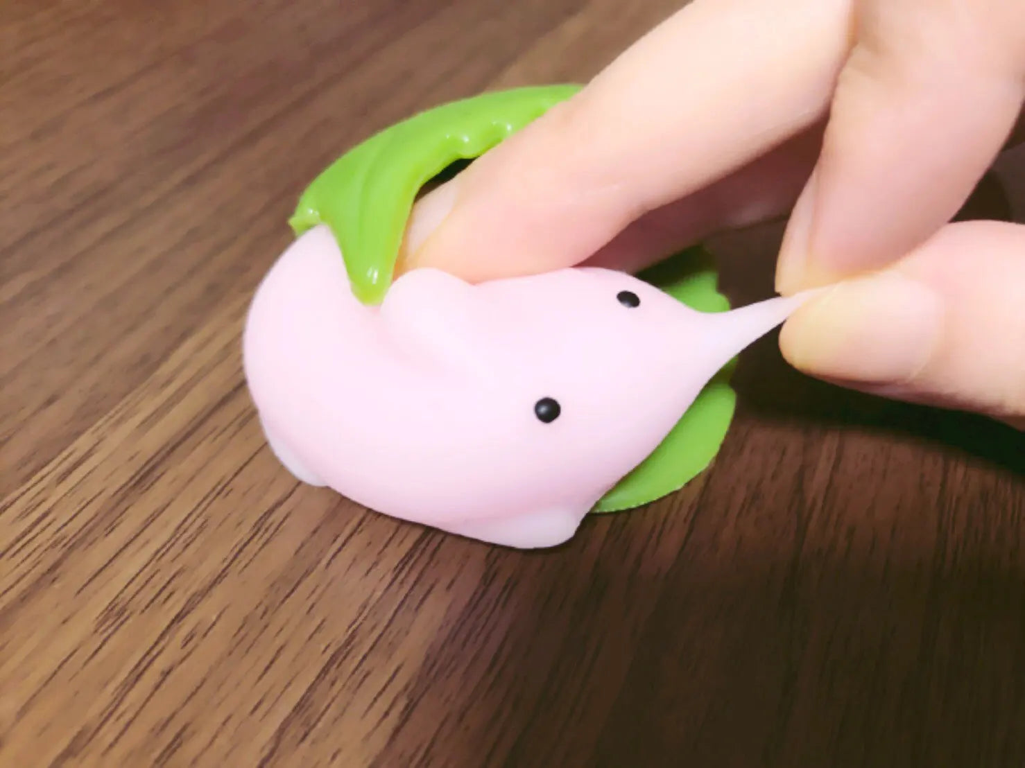 Figura gachapón de mochi Sakuramochi y Kashiwamochi kawaii de estilo japonés — Don Gachapón