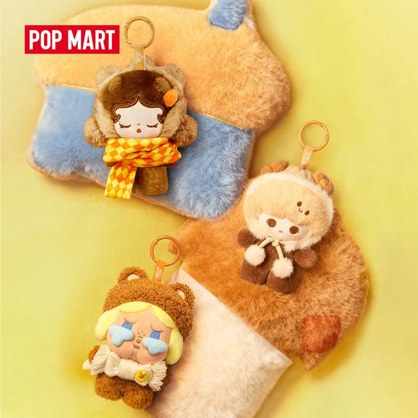 POP MART POP BEAN · Fluffy & Cozy (colgante peluche) · gachapon coleccionable