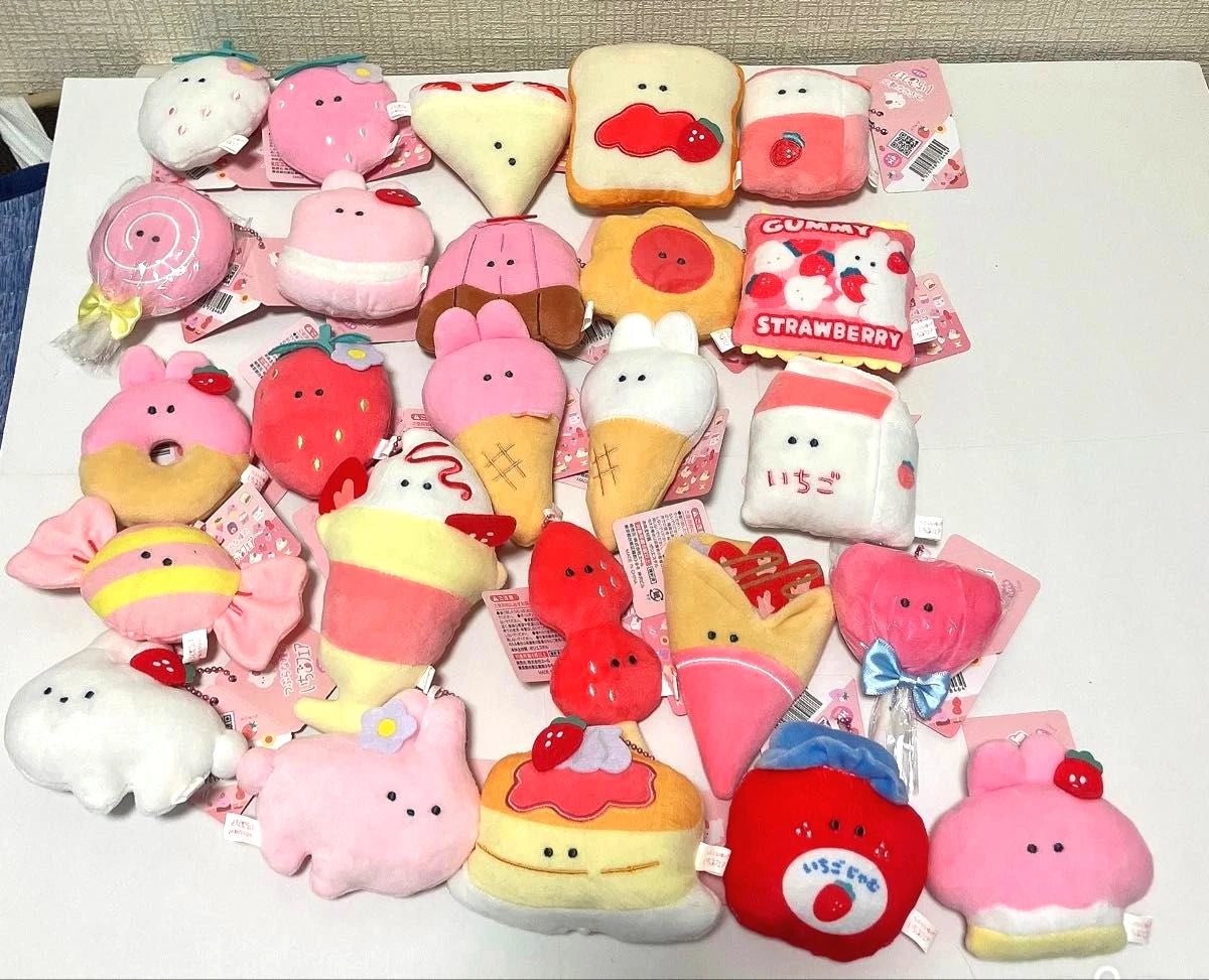 Fresitas de ojos redondos — peluche 6cm (Yell) — gachapon japonés, foto 5