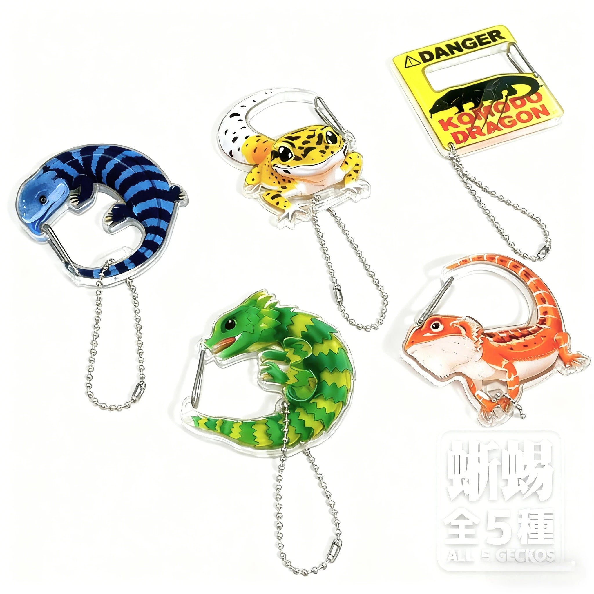 Geckos LOVER — mosquetón (DIS) — gachapon japonés, foto 2