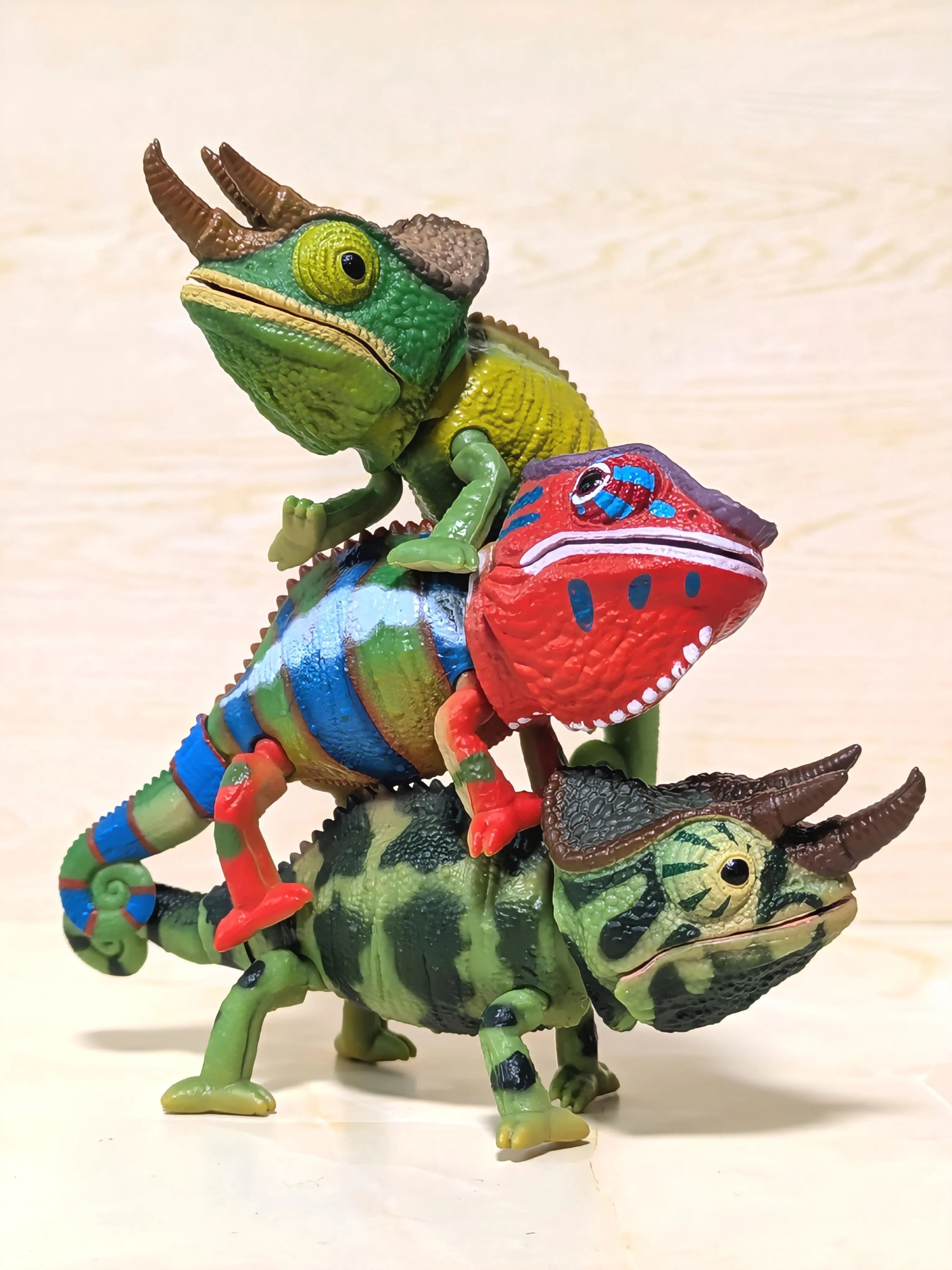Enciclopedia de reptiles — camaleones y lagartos — gachapon japonés, foto 5