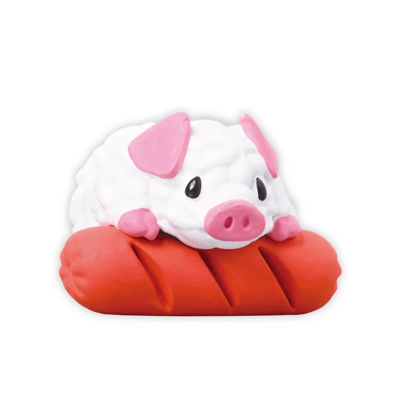 Figura gachapón Hokahoka Zoo de animal onigiri kawaii de estilo japonés — Don Gachapón