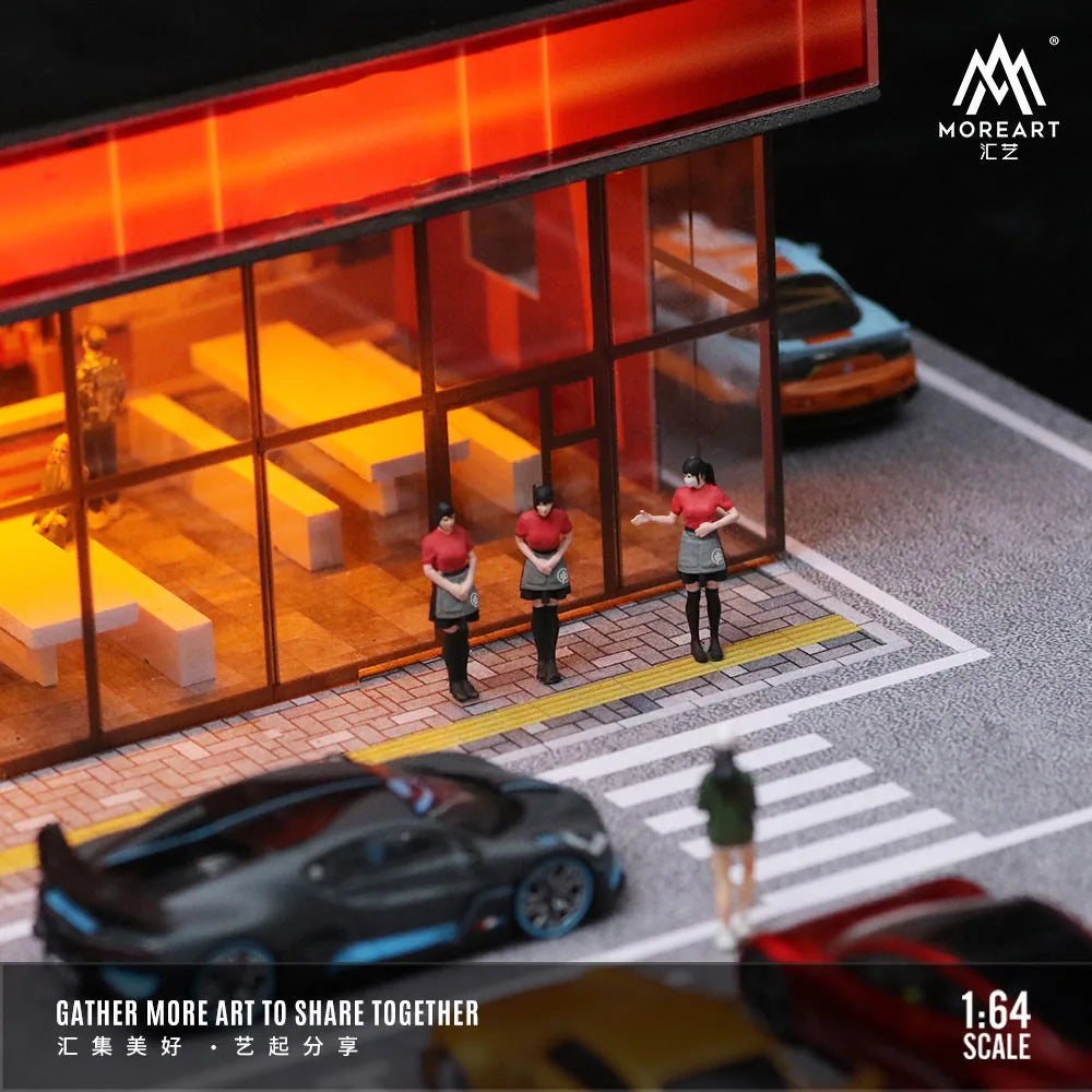 Tiendas japonesas con parking — coche JDM a escala 1:64 (foto 7)