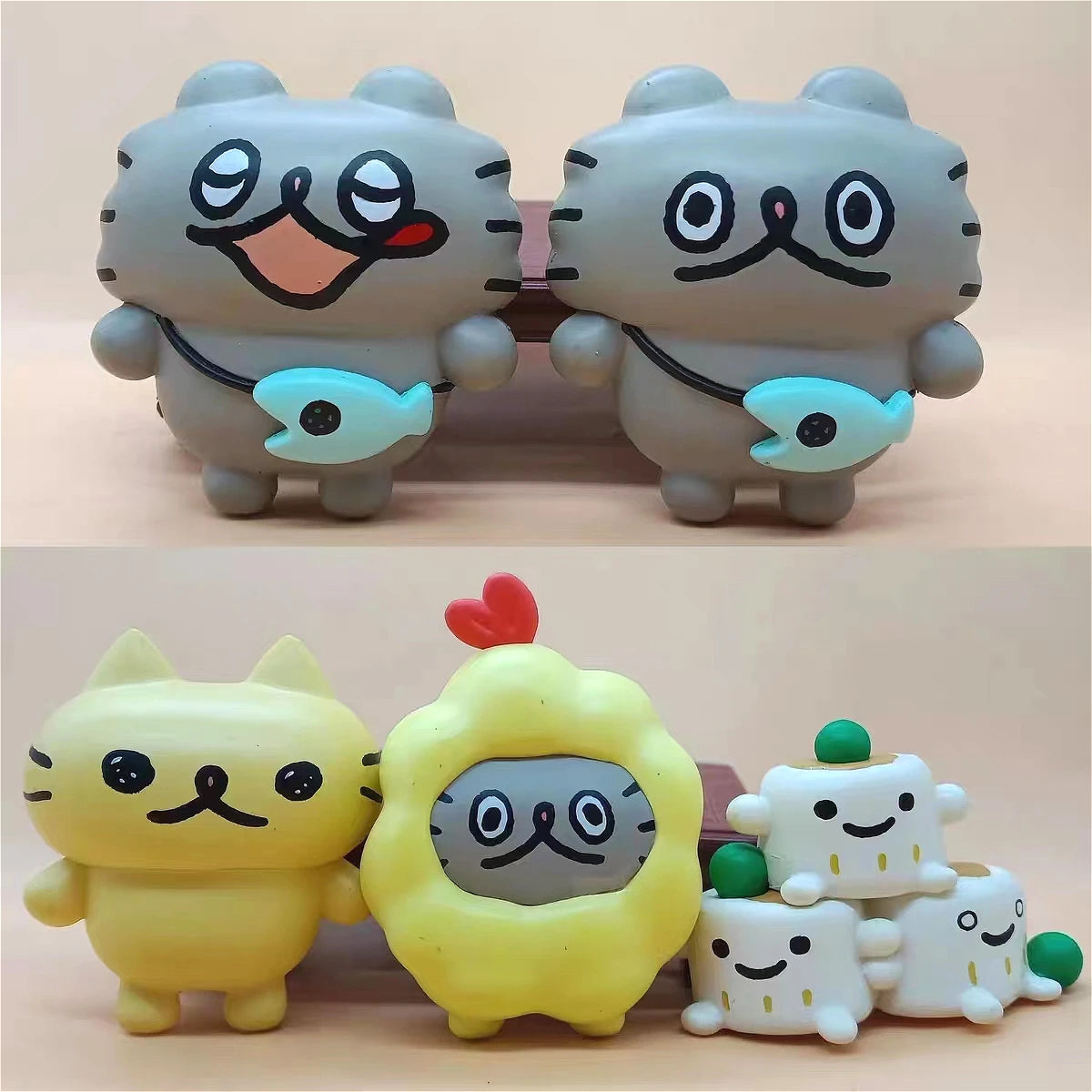 A prueba de gatos — figuras traviesas — gachapon japonés, foto 4