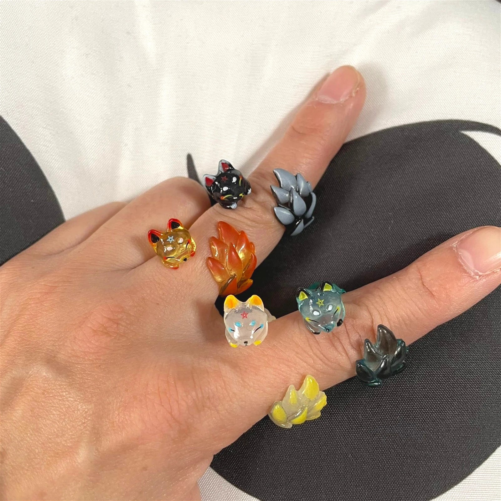Zorritos con anillo (Qualia) — gachapon japonés, foto 2