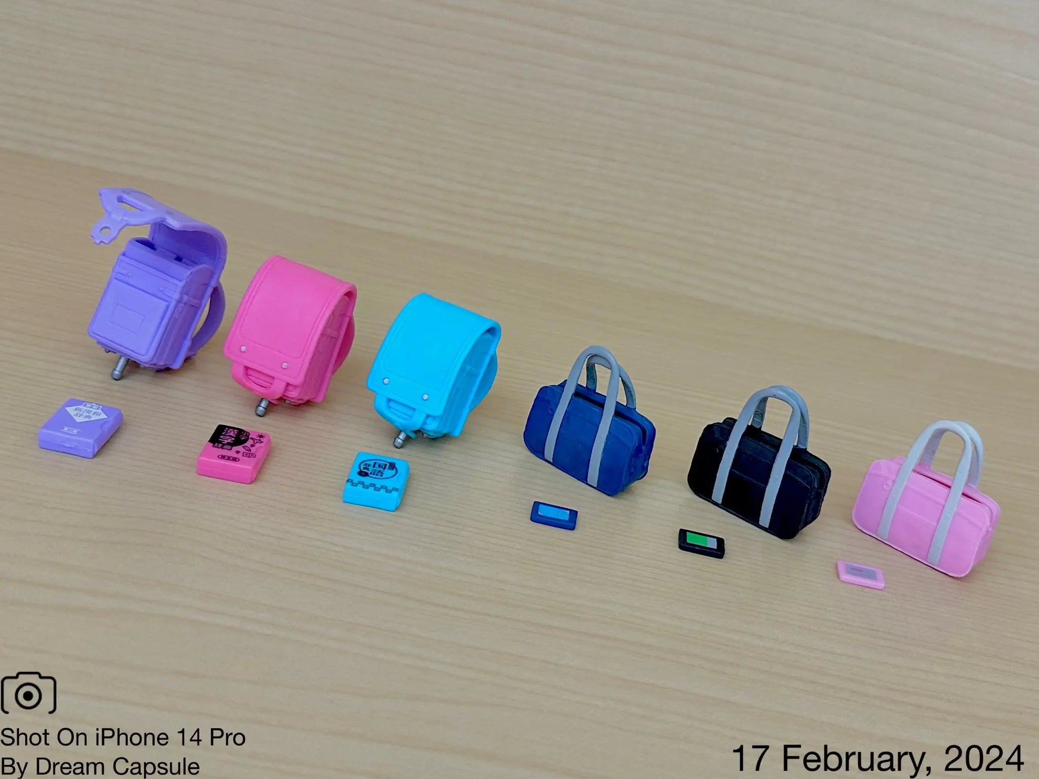 Mochilas escolares en miniatura vol.2 (Tarlin) — gachapon japonés, foto 2