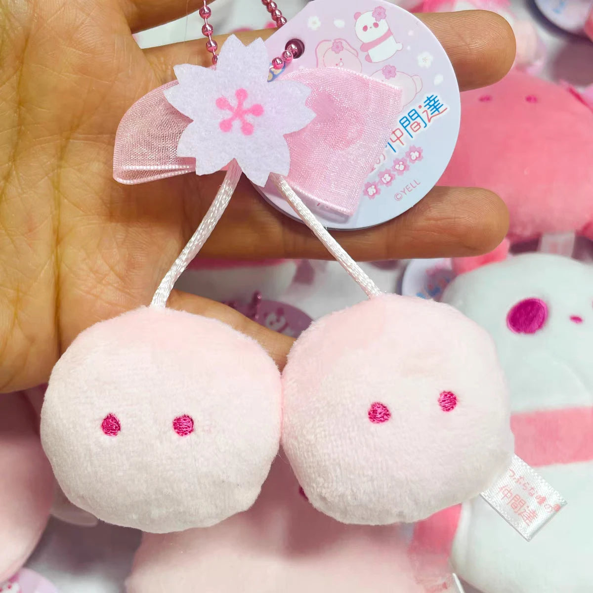Peluche de ojos redondos 9cm (Yell) — gachapon japonés, foto 4